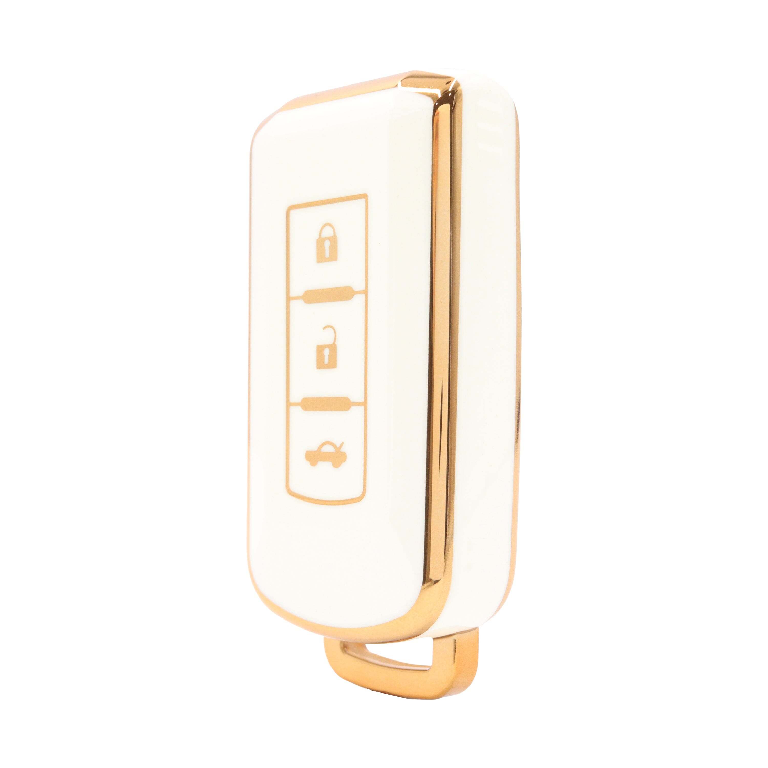 3 Button White Car Key Cover To Suit Mitsubishi Outlander | Remote Pro